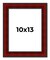 Photo Size Weathered Red Picture Frame - UV Acrylic, Foam Board Backing, Hanging Hardware